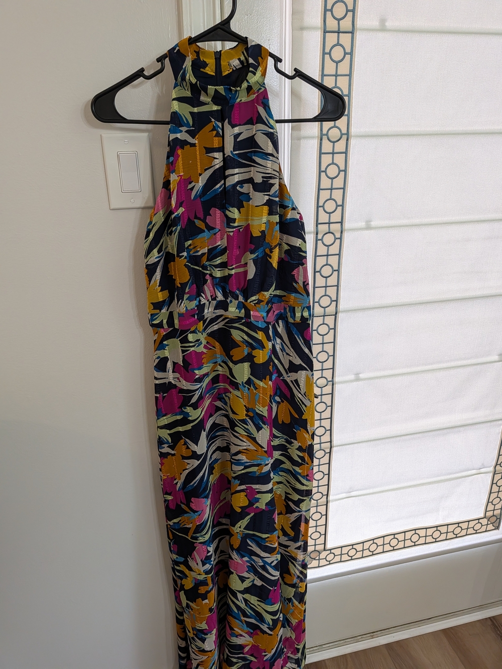 Maggy London Halter Maxi Floral Dress